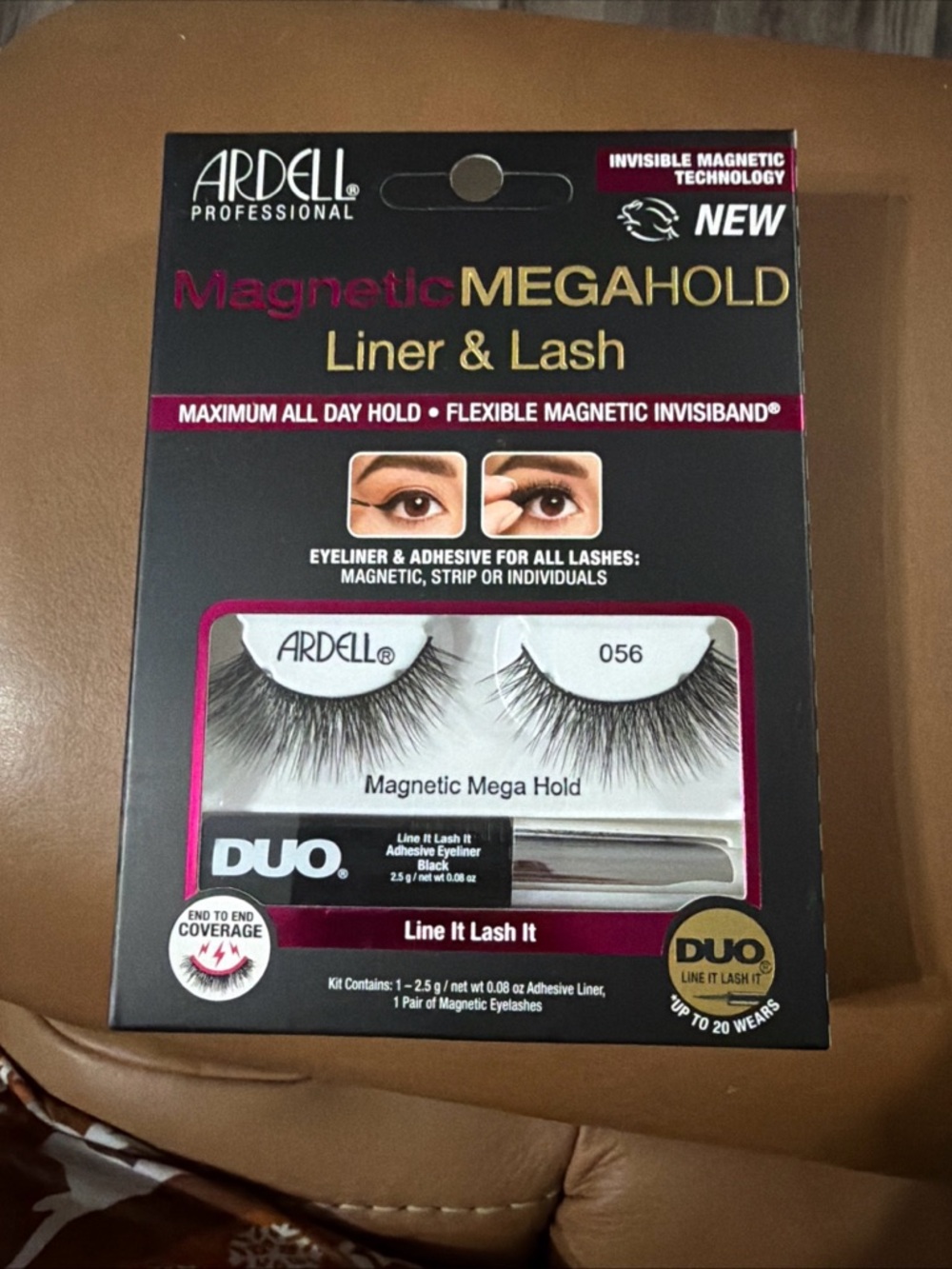 Ardell Magnetic MegaHold Liner & Lash - Black and Gold set of 7